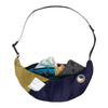 Upcycled Sling Bag Ticket To The Moon TMSLB0623 Sling Bags One Size / Navy Blue/Gold