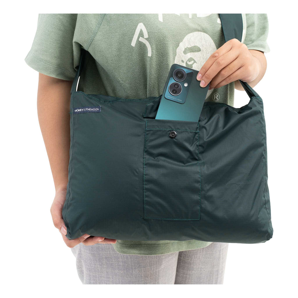 Ticket To The Moon Zipper Bag (Water Resistant)
