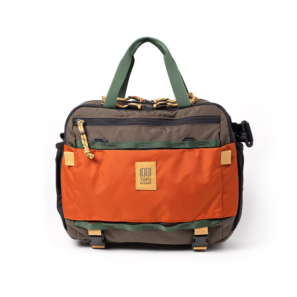 Mountain Cross Pack Topo Designs 932425908 Sling Bags 17L / Woodland/Terracotta