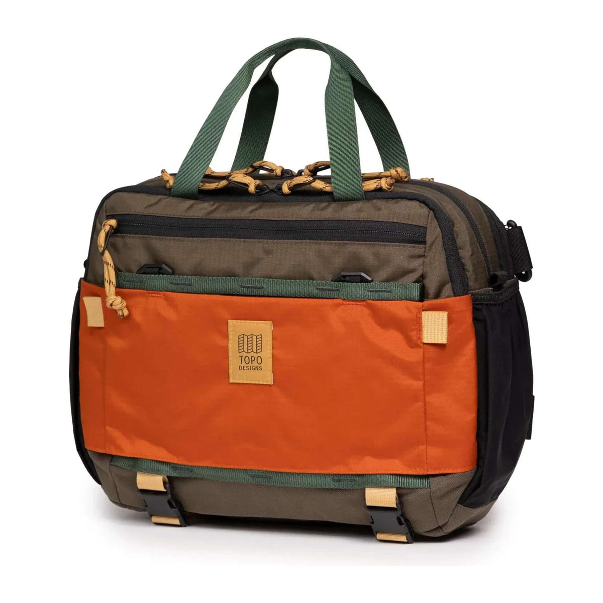 Mountain Cross Pack Topo Designs 932425908 Sling Bags 17L / Woodland/Terracotta