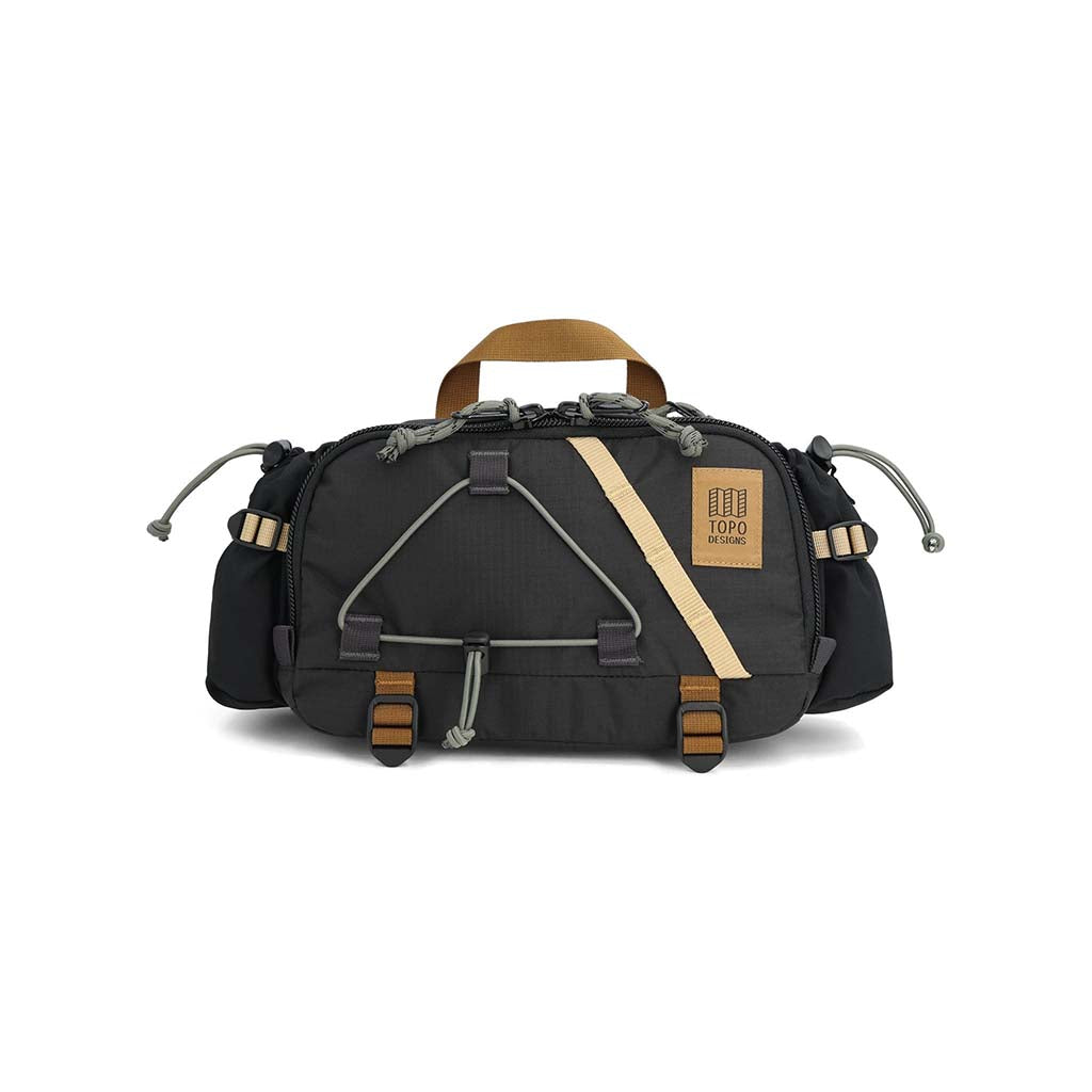 Mountain Hydro Hip Pack Topo Designs 932429024000 Sling Bags 4.4L / Black/Neutral