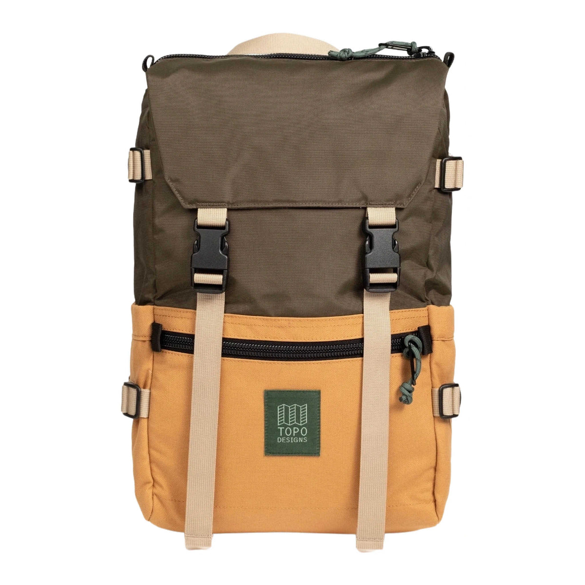 Rover Pack Classic Topo Designs 932436213000 Backpacks 20L / Woodland/Brown Oak