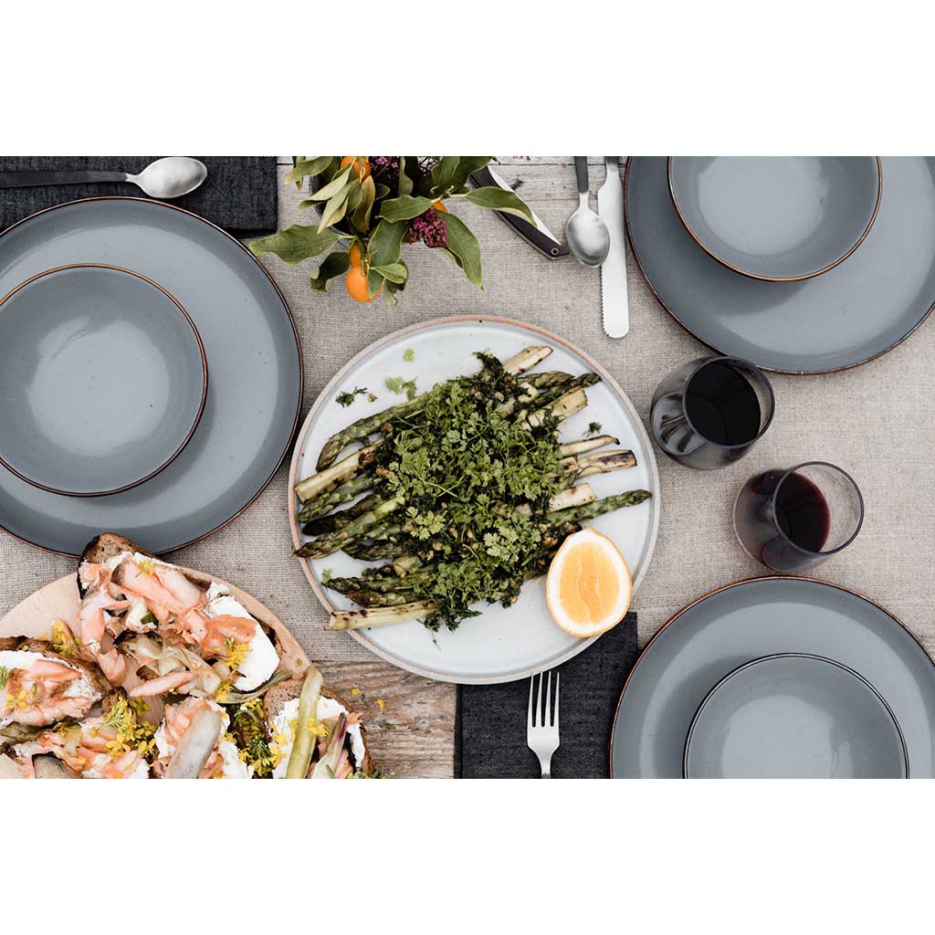 Enamel Bowls | Set of 2 Barebones Living CKW-357 Bowls One Size / Slate Grey