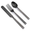 Matte Flatware | Set of 2 Barebones Living CKW-370 Cutlery Sets One Size / Slate Grey