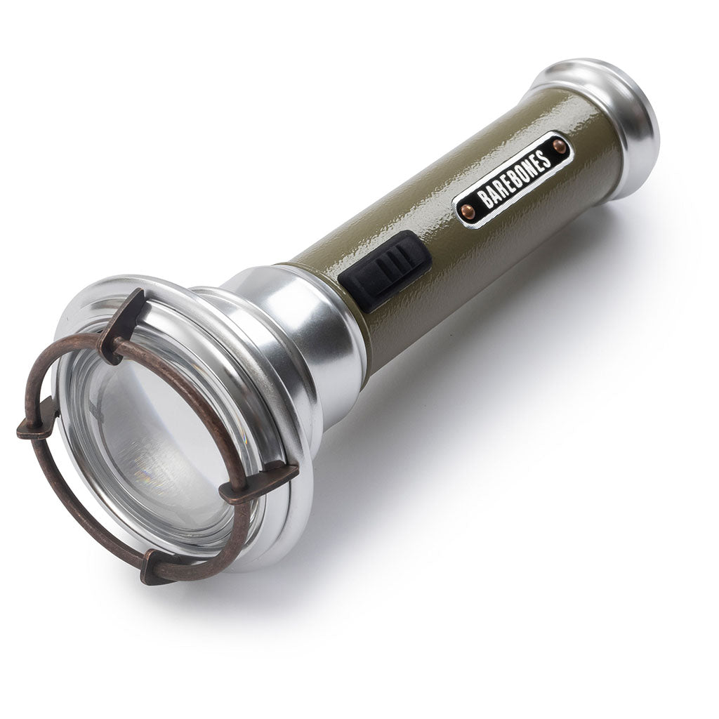 Vintage Flashlight Barebones Living LIV-290 Torches One Size / Olive Drab