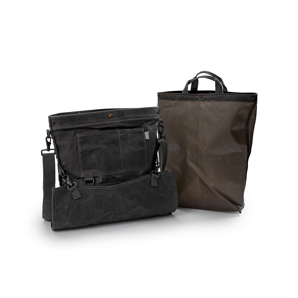 Waxed Canvas Gathering Bag Barebones Living GDN-068 Gathering Bags One Size / Slate Grey