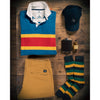 Outdoor Heritage Rugby Shirt Black & Blue 1871 Rugby Shirts