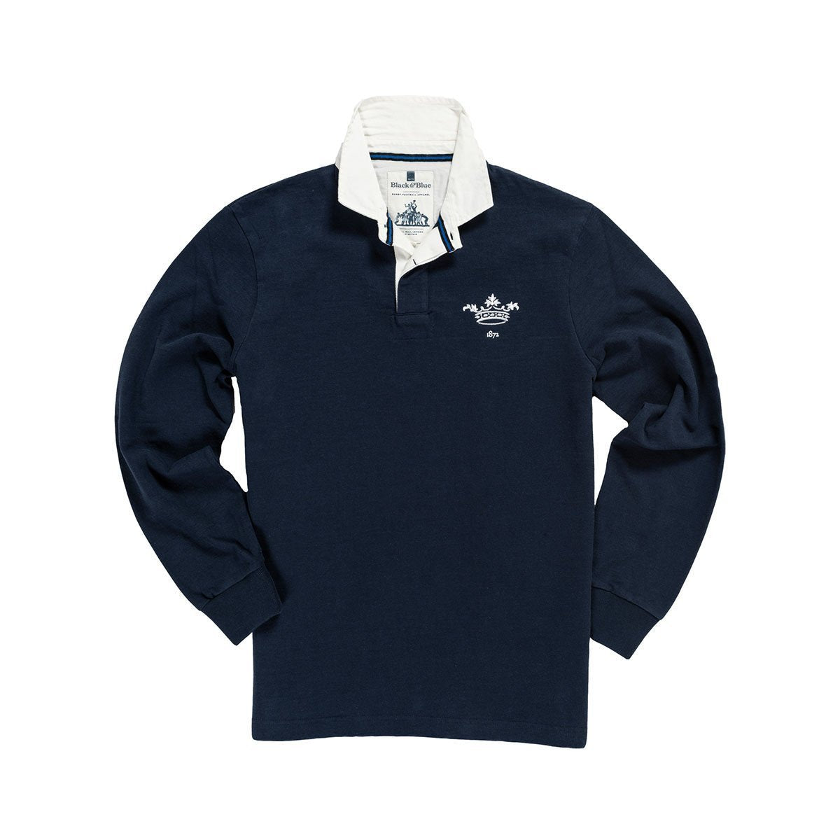 Oxford 1872 Rugby Shirt Black &amp; Blue 1871 Shirts - Rugby Shirts