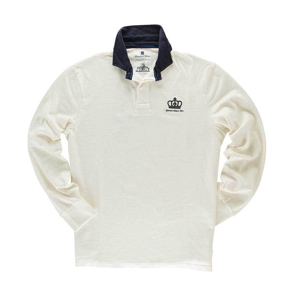 Queen's House 1871 Rugby Shirt Black & Blue 1871 Shirts - Rugby Shirts