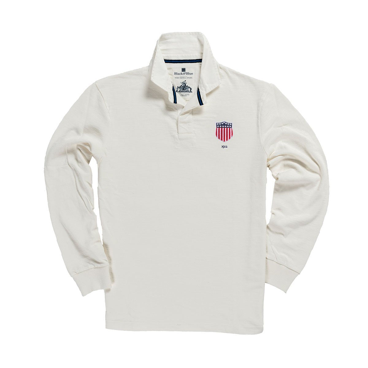 USA 1912 Rugby Shirt Black &amp; Blue 1871 Shirts - Rugby Shirts
