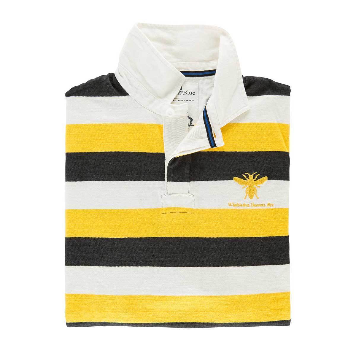 Wimbledon Hornets 1871 Rugby Shirt Black & Blue 1871 Shirts - Rugby Shirts