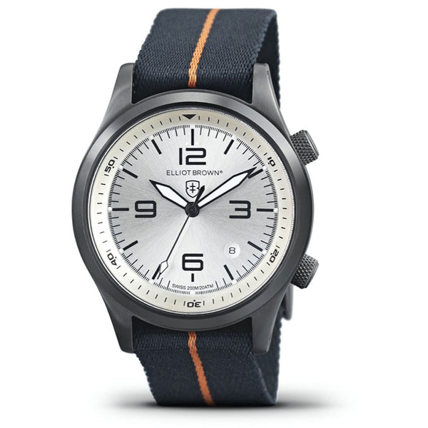 Canford | 202-009-N17 Elliot Brown 202-009-N17 Watches One Size / Grey and Orange