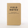 Original Mixed 3-Pack Field Notes FN-04 Notebooks 3 Pack / Brown