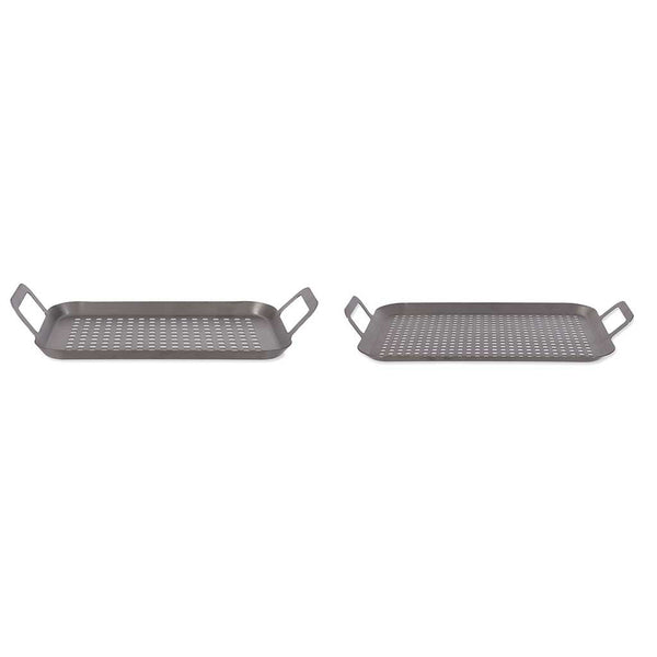 BBQ Trays | Set of 2 Garden Trading BBQT03 BBQ Accessories One Size / Stainless Steel
