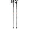 Makalu FX Carbon (Pair) Leki 65220621 Walking Poles 110-130cm / Black/Orange/Natural Carbon