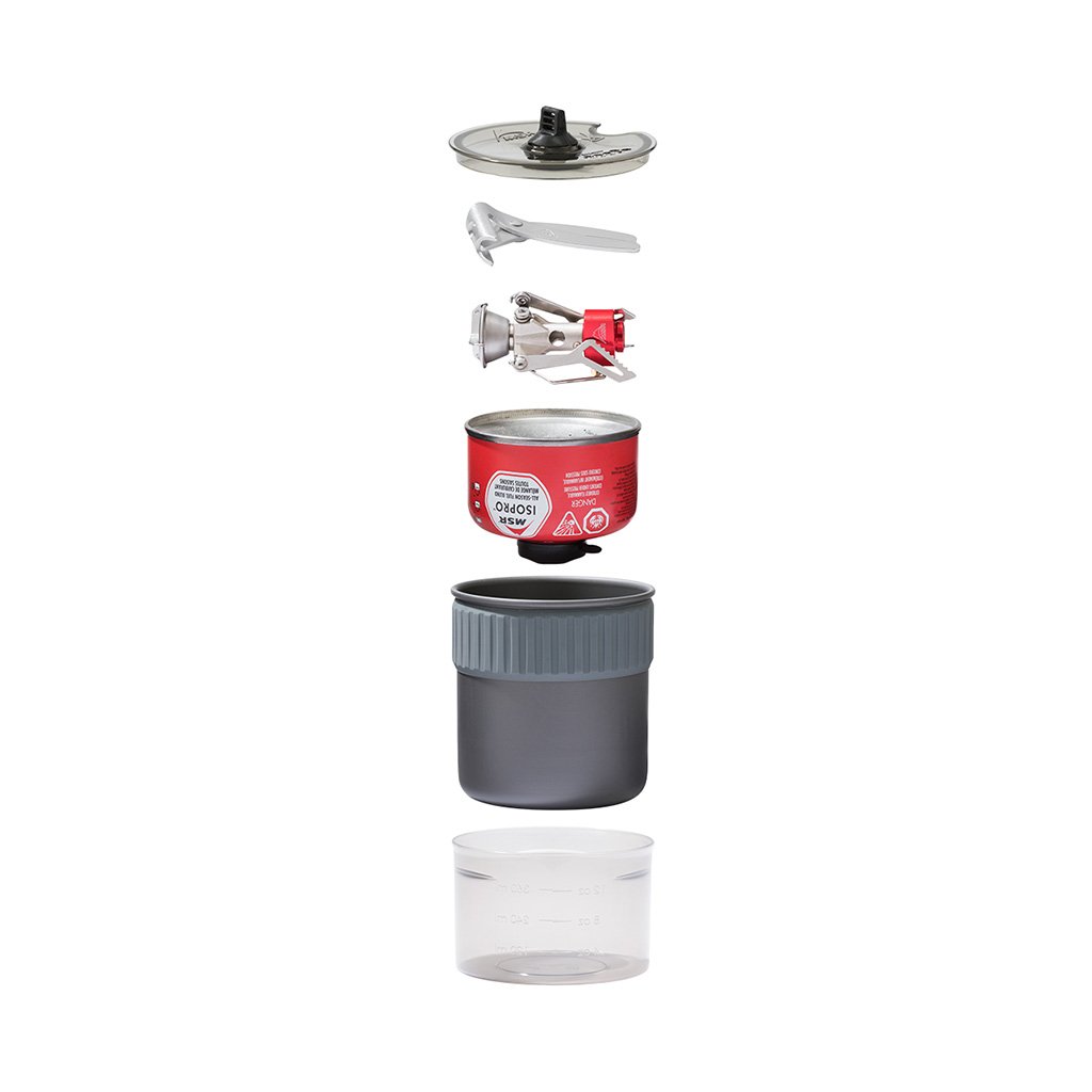PocketRocket 2 Mini Stove Kit MSR 10379 Camping Stoves 0.8L / Grey