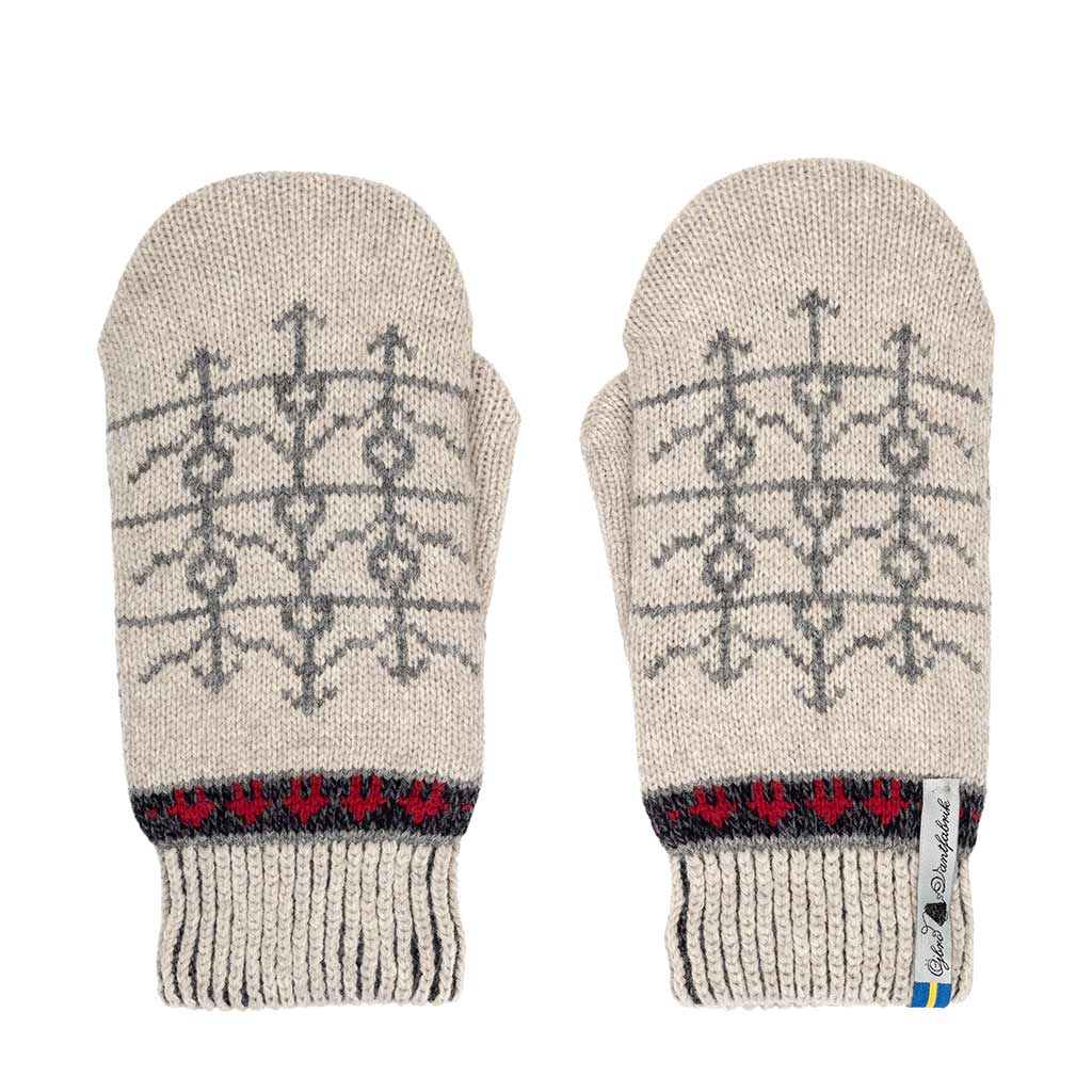 Öjbro Vantfabrik | Ekshärad Kalk Mittens | Fäustlinge