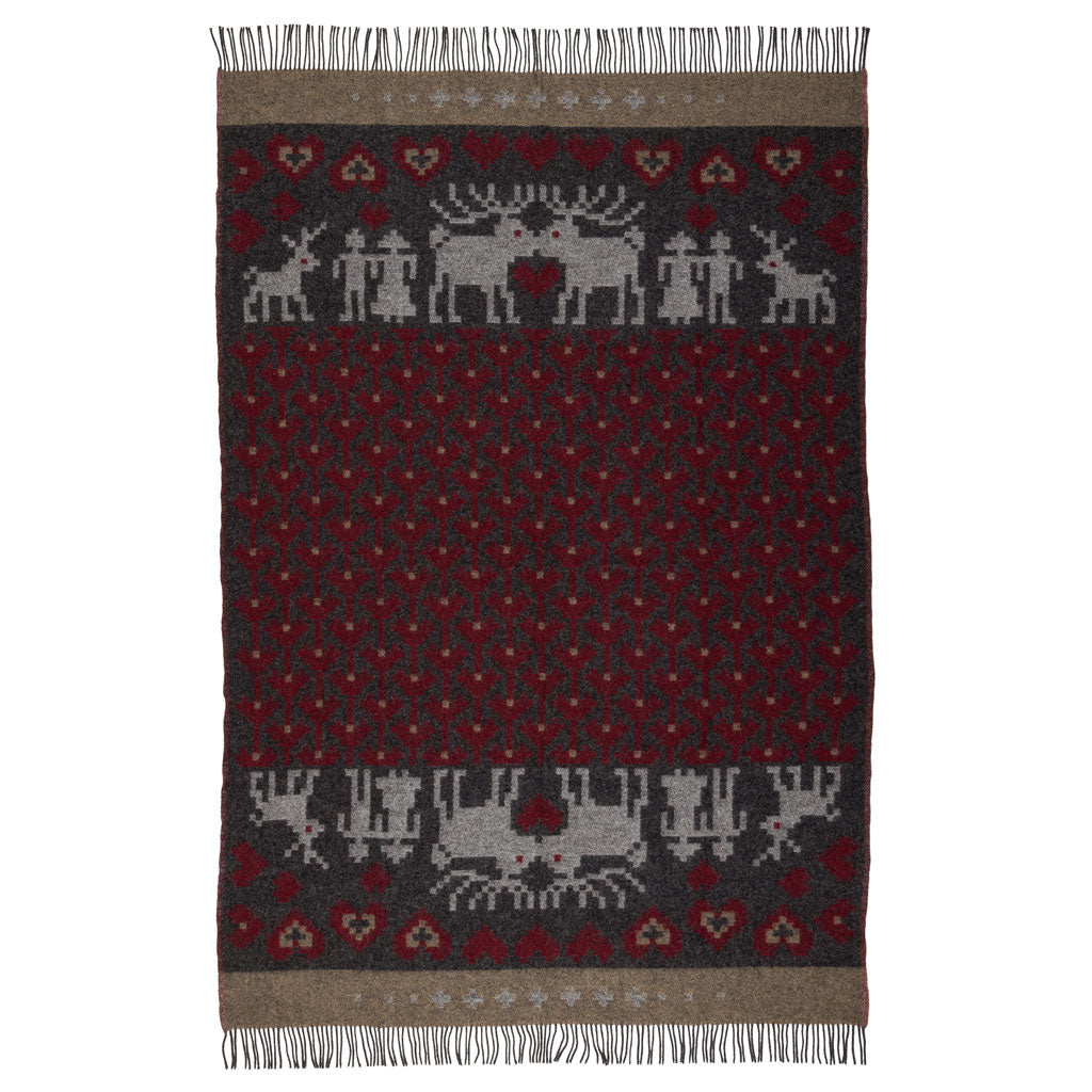 Fästfolk Embla & Erling Wool Blanket Öjbro Vantfabrik OFAS02UP130220 Blankets 130 x 220 cm / Fästfolk Embla & Erling