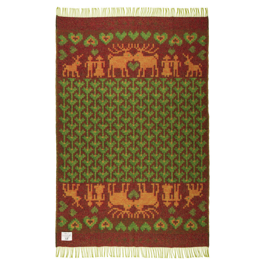 Fästfolk Evelina & Ewald Wool Blanket Öjbro Vantfabrik OFAS58UP130220 Blankets 130 x 220 cm / Fästfolk Evelina & Ewald