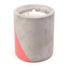 Urban Concrete Pot 12 oz | Salted Grapefruit Paddywax UR1203 Candles 12 oz / Concrete/Pink