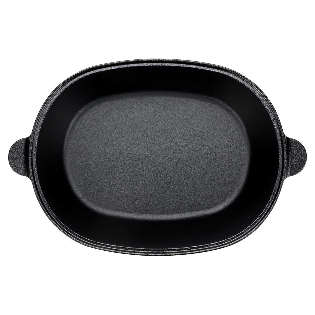 Micro Oval Cast Iron Oven Snow Peak CS-503R Dutch Ovens One Size / Black