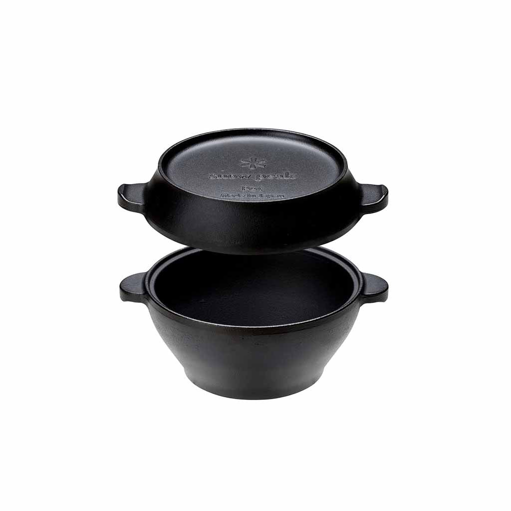 Micro Pot Cast Iron Oven Snow Peak CS-501R Dutch Ovens One Size / Black