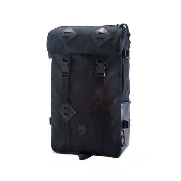 Klettersack Leather Topo Designs TDKS015BB/BKLT Backpacks 25 L / Ballistic Black/Black Leather